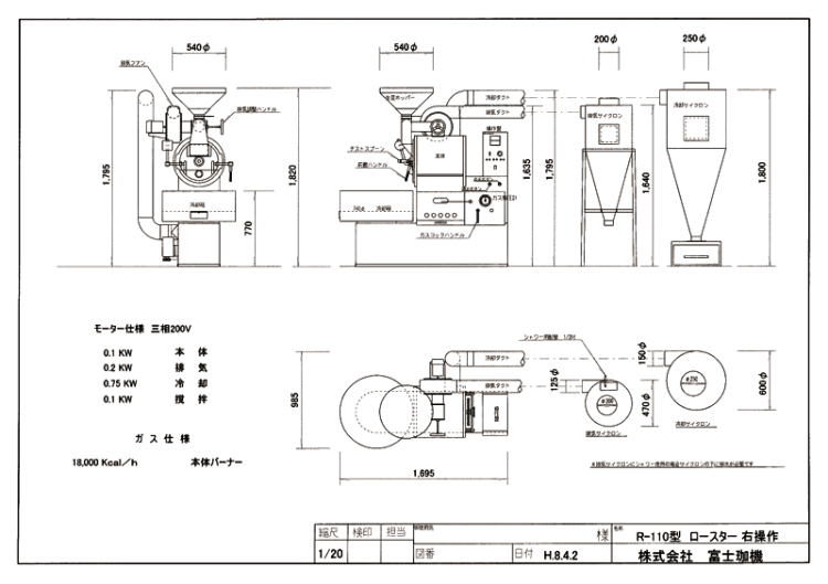 富士皇家 小型烘焙机 10kg R-110